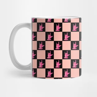 I Love You - Sign Language Pink Plaid Mug